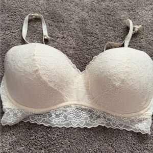 Victoria secret pink  Cream Lace Bra